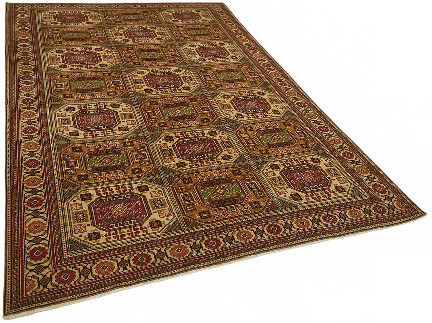 6x10 Hand-Knotted Turkish Wool Rug - 49049