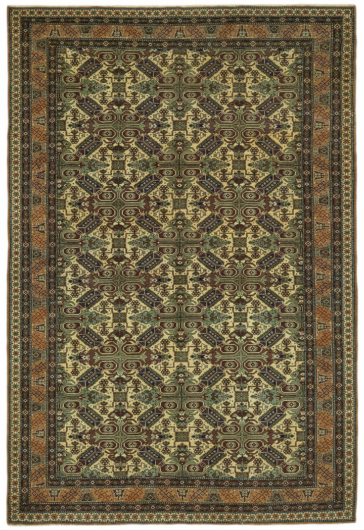 6x10 Hand-Knotted Turkish Wool Rug - 49051