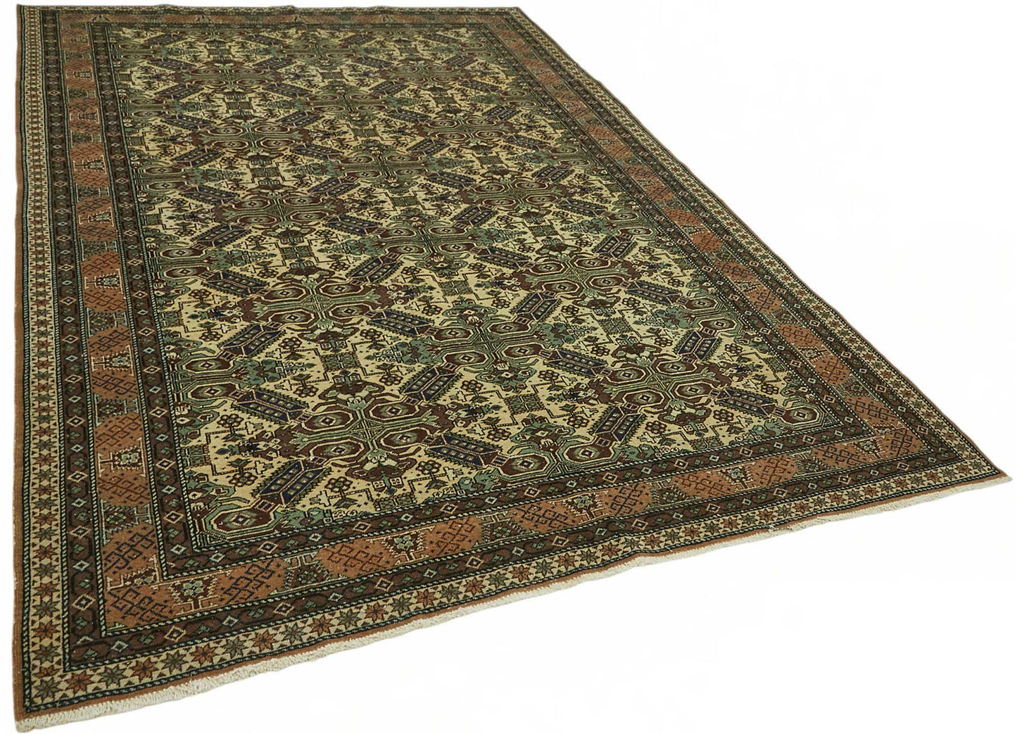 6x10 Hand-Knotted Turkish Wool Rug - 49051