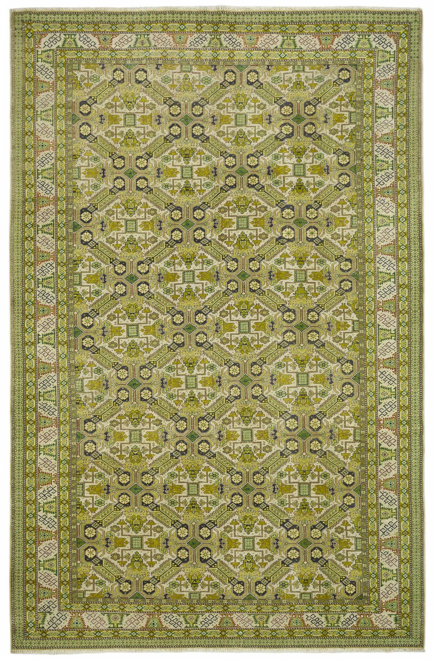 7x10 Hand-Knotted Turkish Wool Rug - 49052