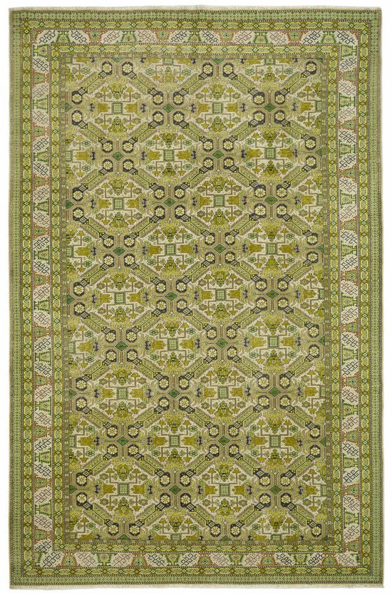 7x10 Hand-Knotted Turkish Wool Rug - 49052