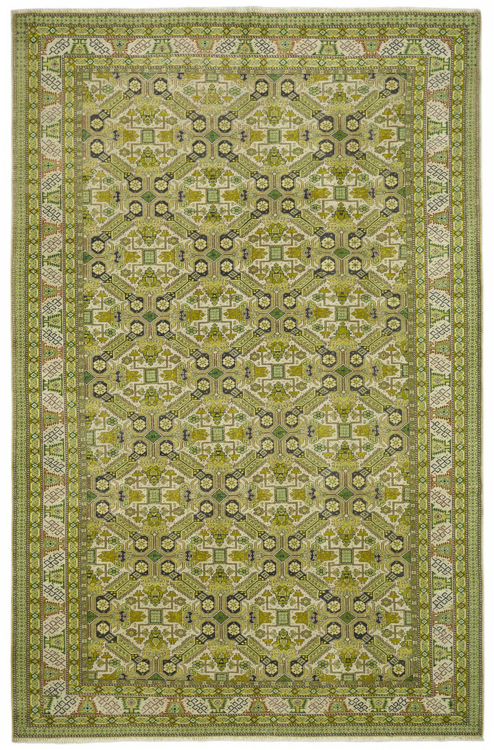 7x10 Hand-Knotted Turkish Wool Rug - 49052