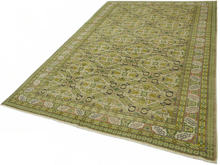 7x10 Hand-Knotted Turkish Wool Rug - 49052