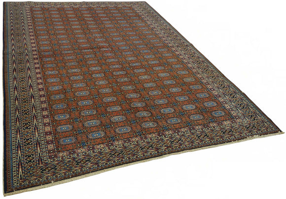 7x10 Hand-Knotted Turkish Wool Rug - 49053