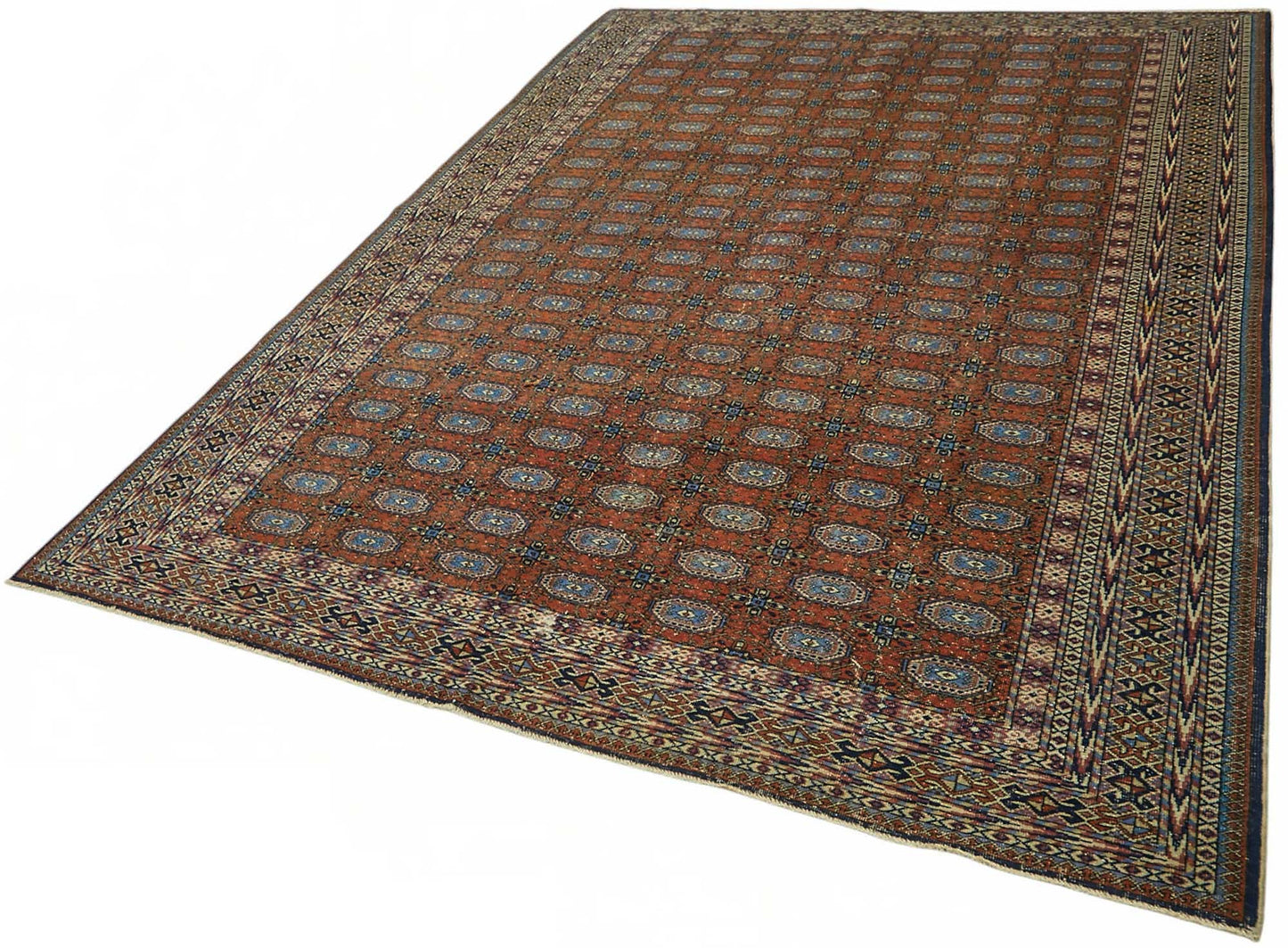 7x10 Hand-Knotted Turkish Wool Rug - 49053