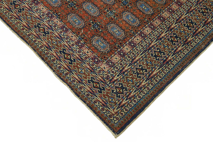 7x10 Hand-Knotted Turkish Wool Rug - 49053