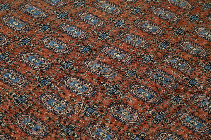 7x10 Hand-Knotted Turkish Wool Rug - 49053