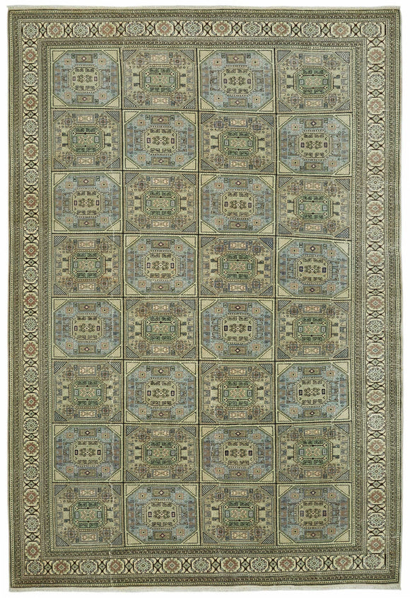 7x10 Hand-Knotted Turkish Wool Rug - 49054