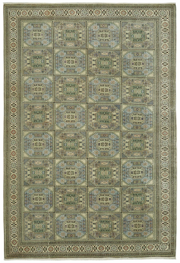 7x10 Hand-Knotted Turkish Wool Rug - 49054