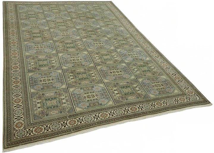 7x10 Hand-Knotted Turkish Wool Rug - 49054