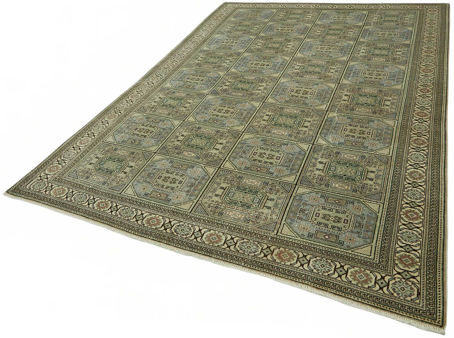 7x10 Hand-Knotted Turkish Wool Rug - 49054