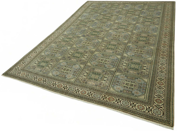 7x10 Hand-Knotted Turkish Wool Rug - 49054