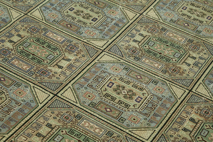 7x10 Hand-Knotted Turkish Wool Rug - 49054