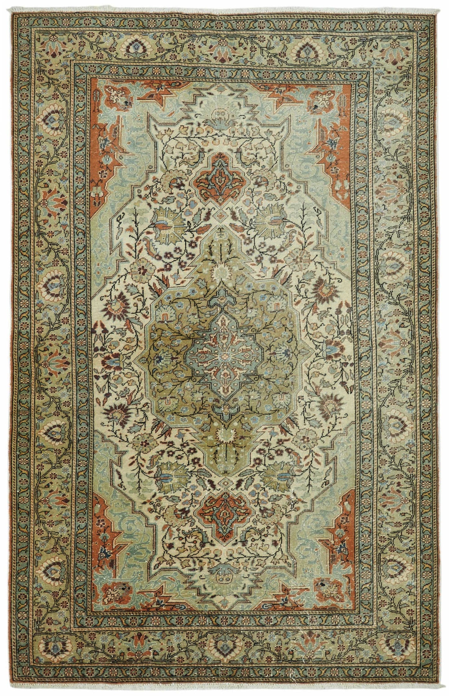5x8 Hand-Knotted Turkish Wool Rug - 49055