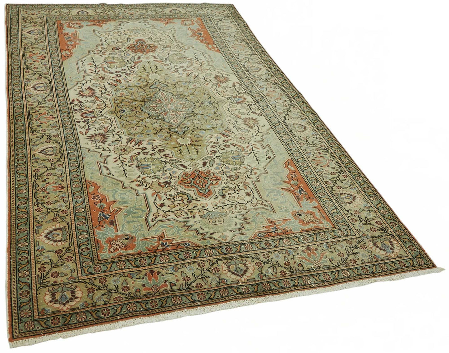 5x8 Hand-Knotted Turkish Wool Rug - 49055