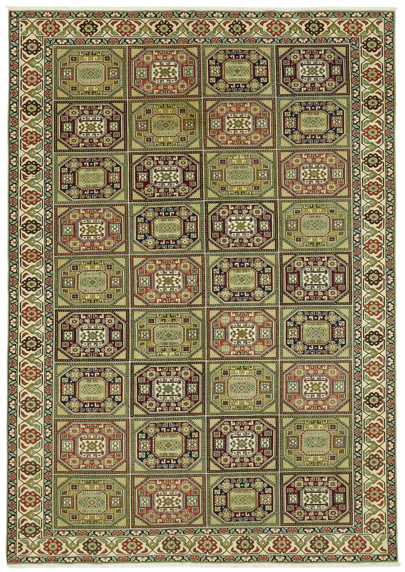 6x9 Hand-Knotted Turkish Wool Rug - 49056