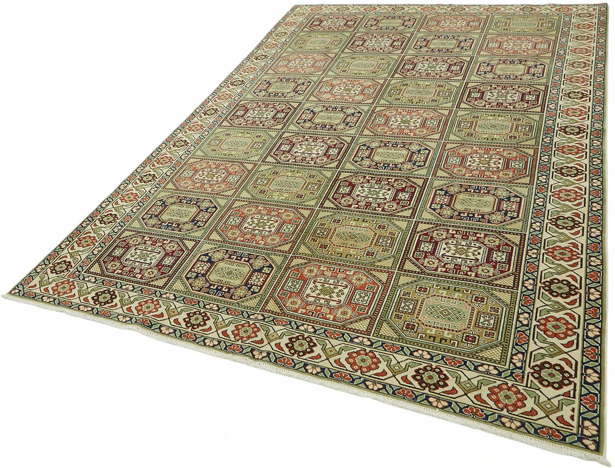 6x9 Hand-Knotted Turkish Wool Rug - 49056