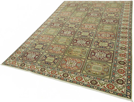 6x9 Hand-Knotted Turkish Wool Rug - 49056