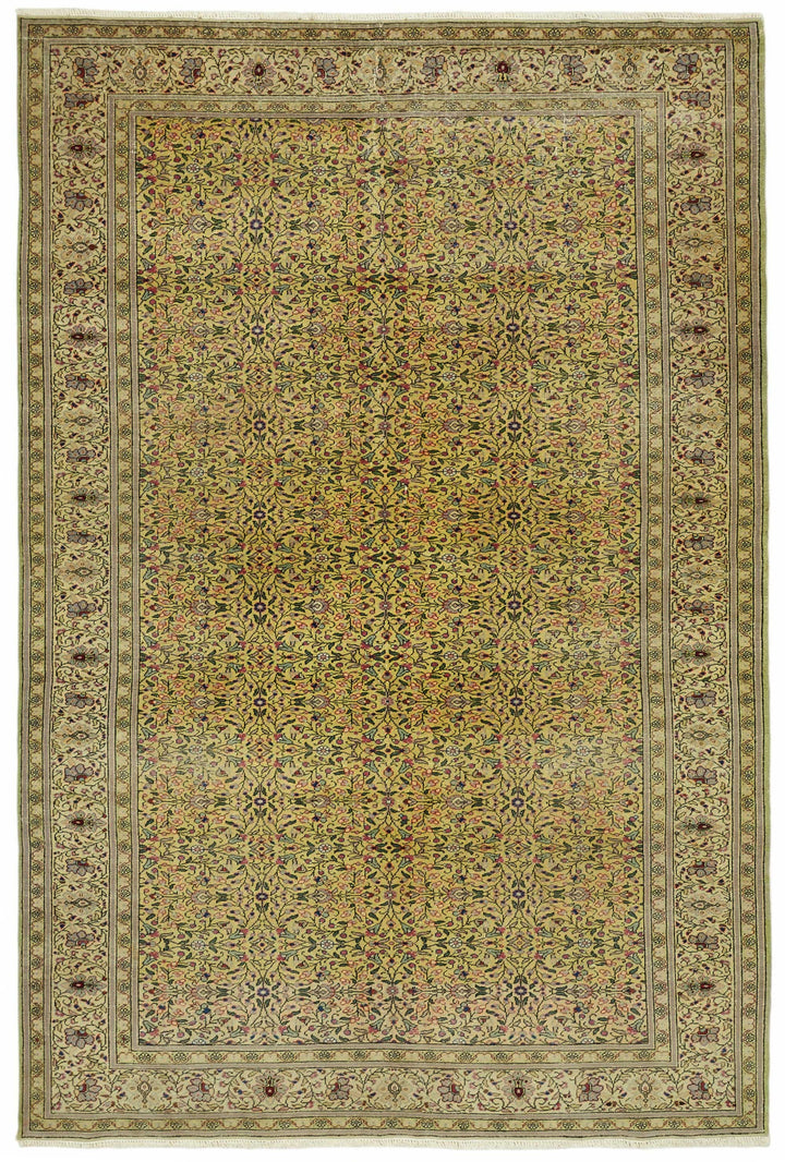 6x10 Hand-Knotted Turkish Wool Rug - 49057