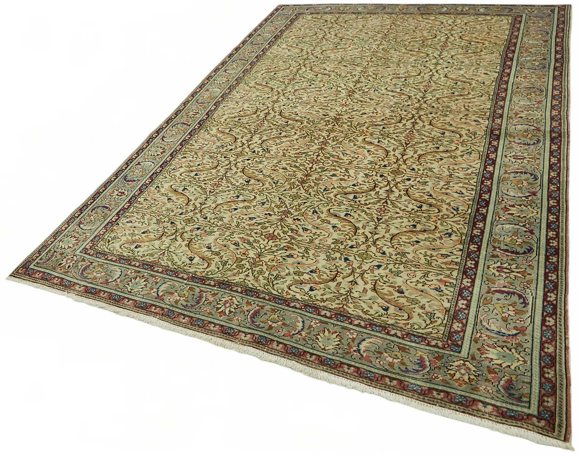6x9 Hand-Knotted Turkish Wool Rug - 49058