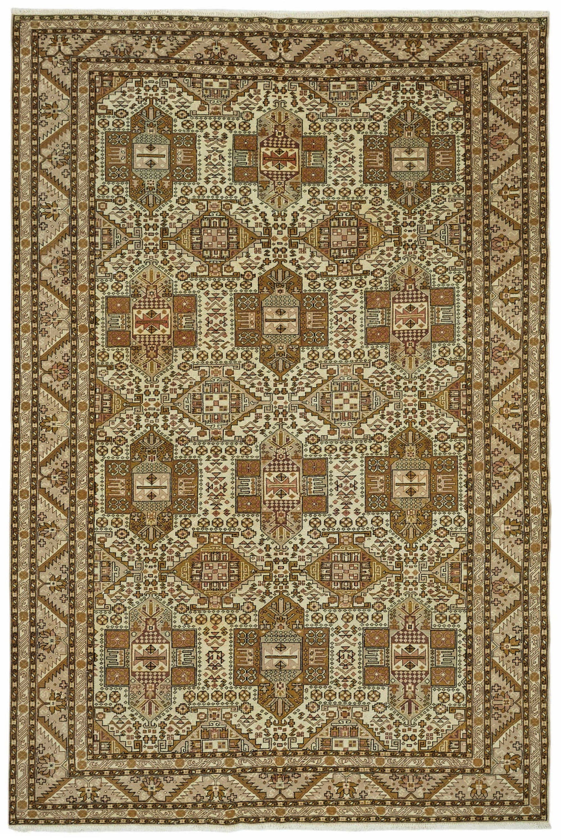 6x10 Hand-Knotted Turkish Wool Rug - 49059