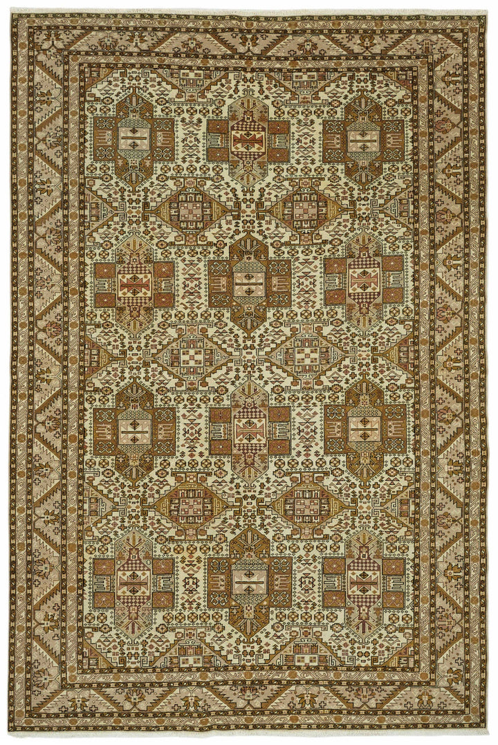 6x10 Hand-Knotted Turkish Wool Rug - 49059