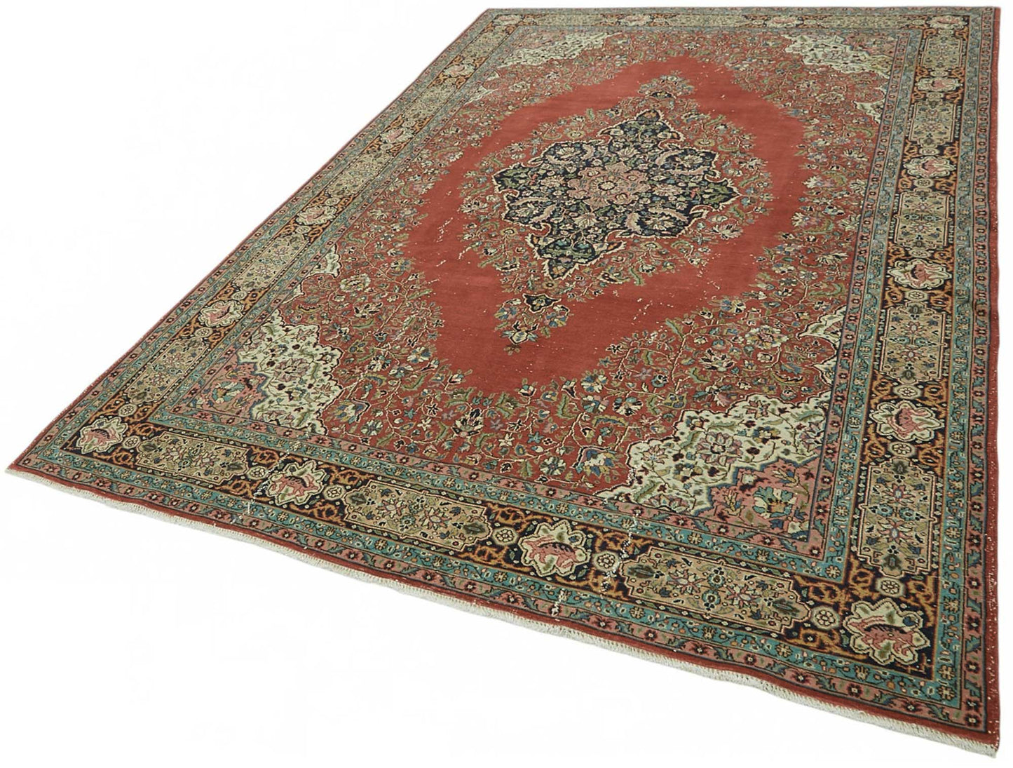 7x10 Hand-Knotted Turkish Wool Rug - 49060