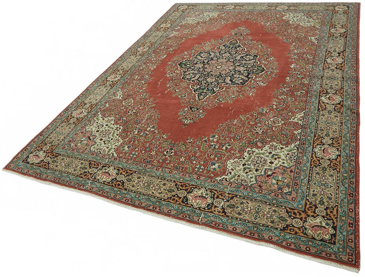 7x10 Hand-Knotted Turkish Wool Rug - 49060