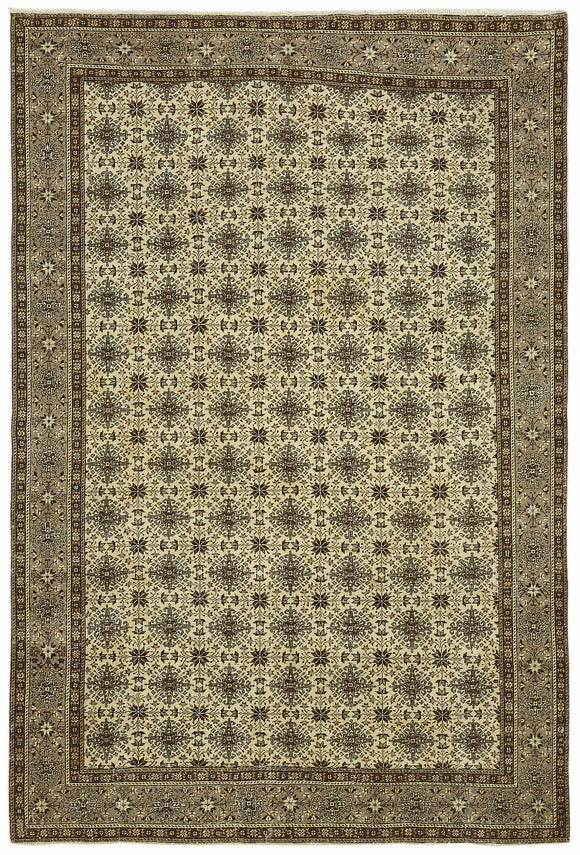 6x9 Hand-Knotted Turkish Wool Rug - 49061