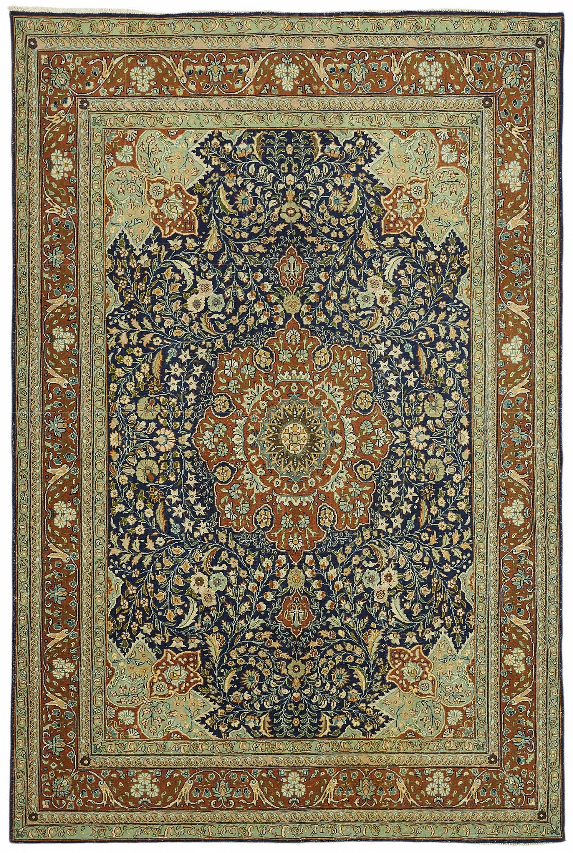 6x9 Hand-Knotted Turkish Wool Rug - 49062