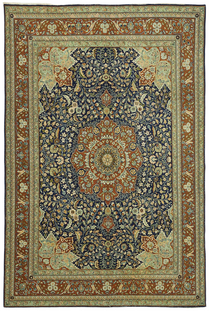 6x9 Hand-Knotted Turkish Wool Rug - 49062