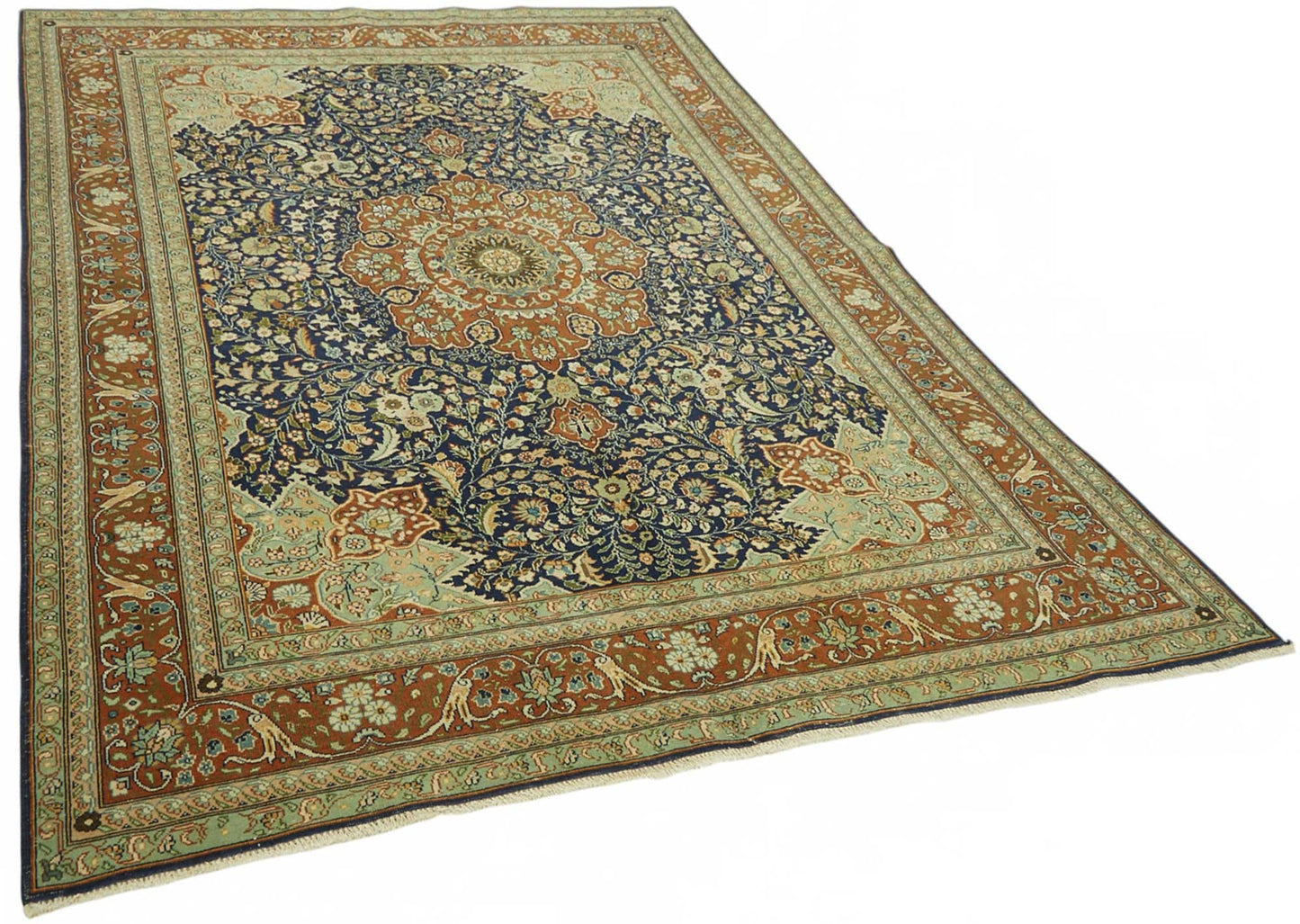 6x9 Hand-Knotted Turkish Wool Rug - 49062