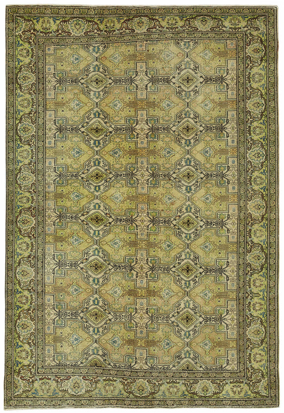 6x9 Hand-Knotted Turkish Wool Rug - 49064