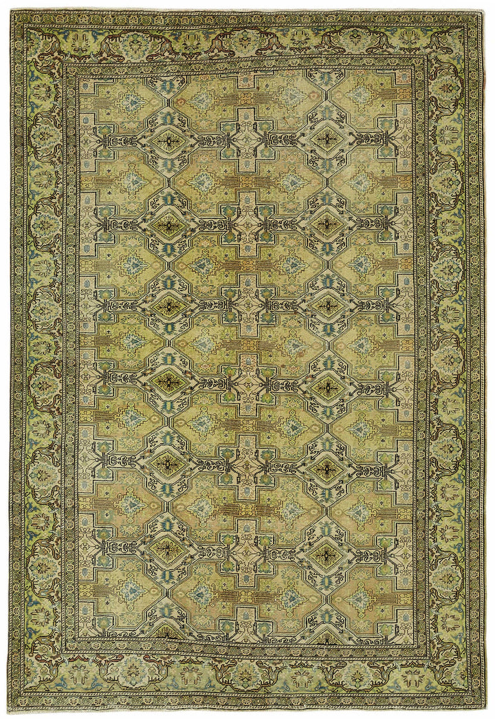 6x9 Hand-Knotted Turkish Wool Rug - 49064