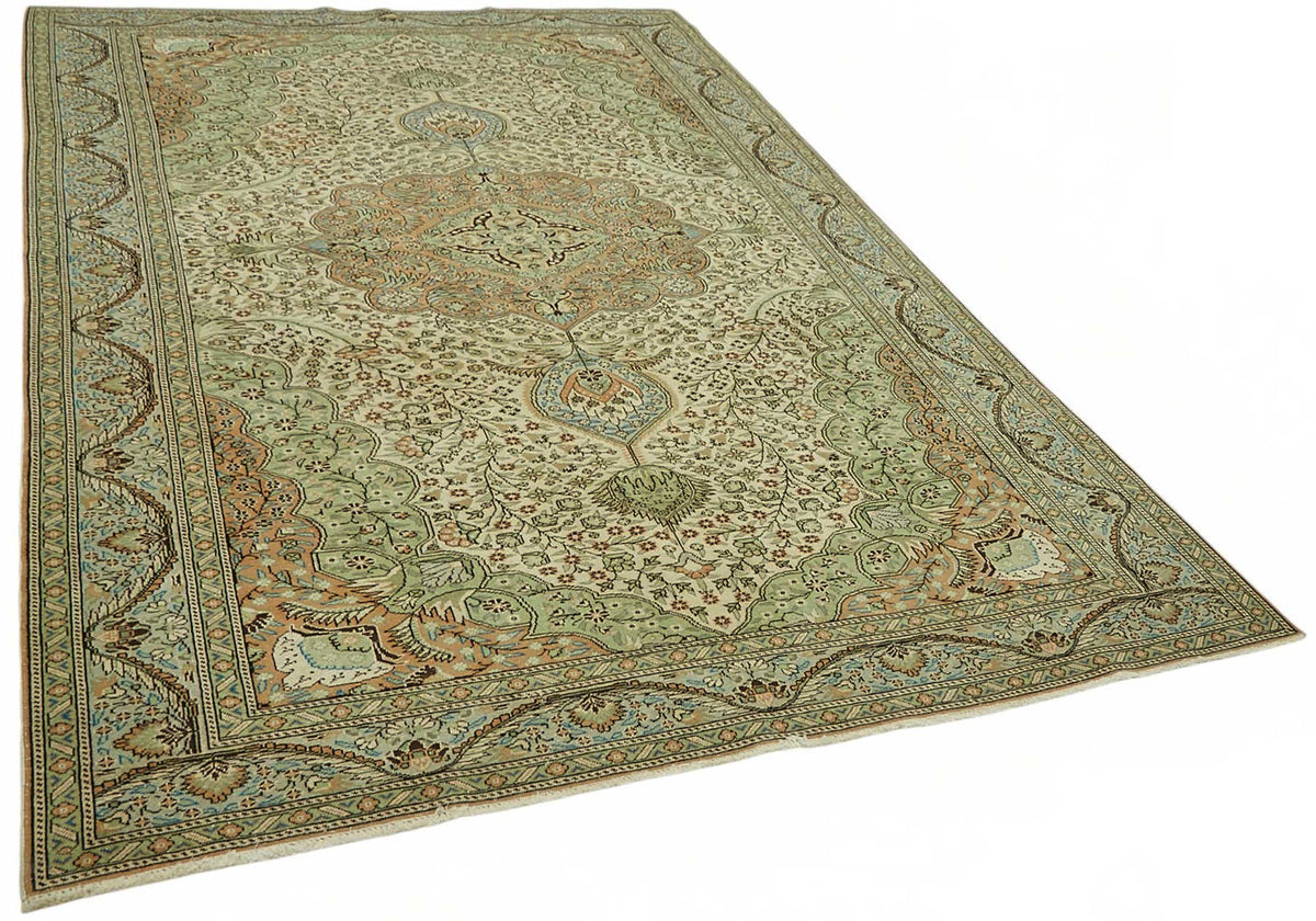 7x10 Hand-Knotted Turkish Wool Rug - 49065