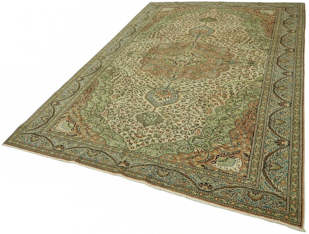 7x10 Hand-Knotted Turkish Wool Rug - 49065