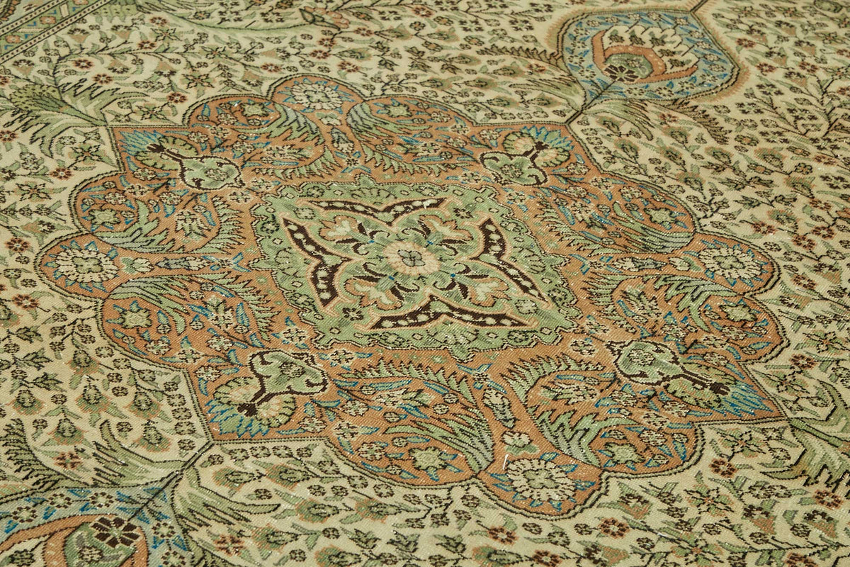 7x10 Hand-Knotted Turkish Wool Rug - 49065