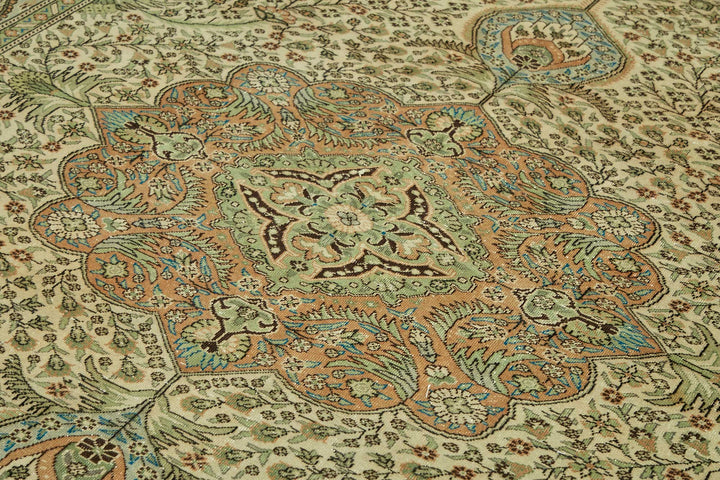 7x10 Hand-Knotted Turkish Wool Rug - 49065