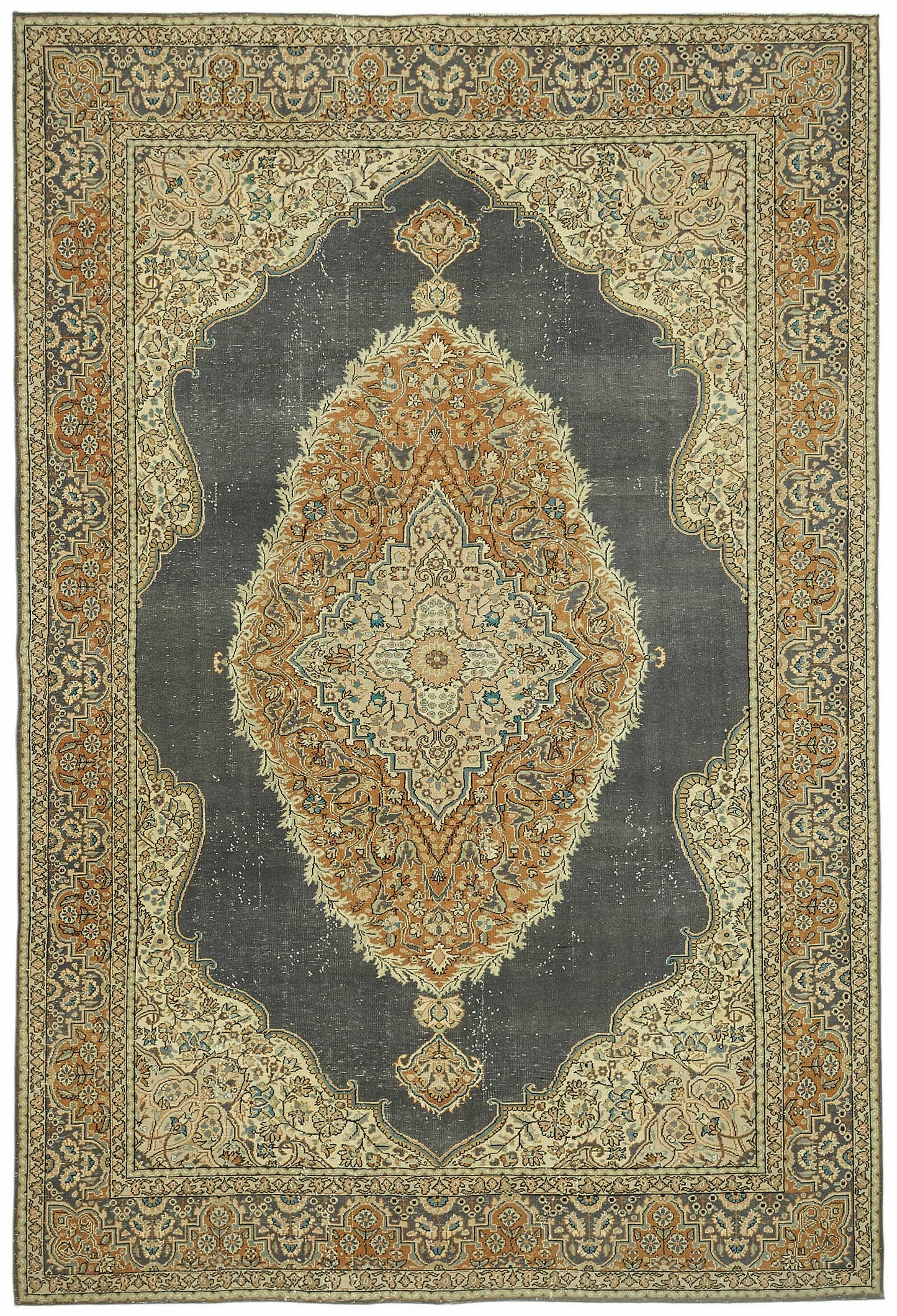 7x10 Hand-Knotted Turkish Wool Rug - 49066