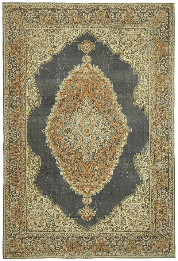 7x10 Hand-Knotted Turkish Wool Rug - 49066