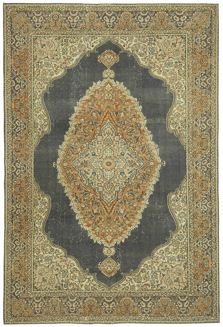 7x10 Hand-Knotted Turkish Wool Rug - 49066