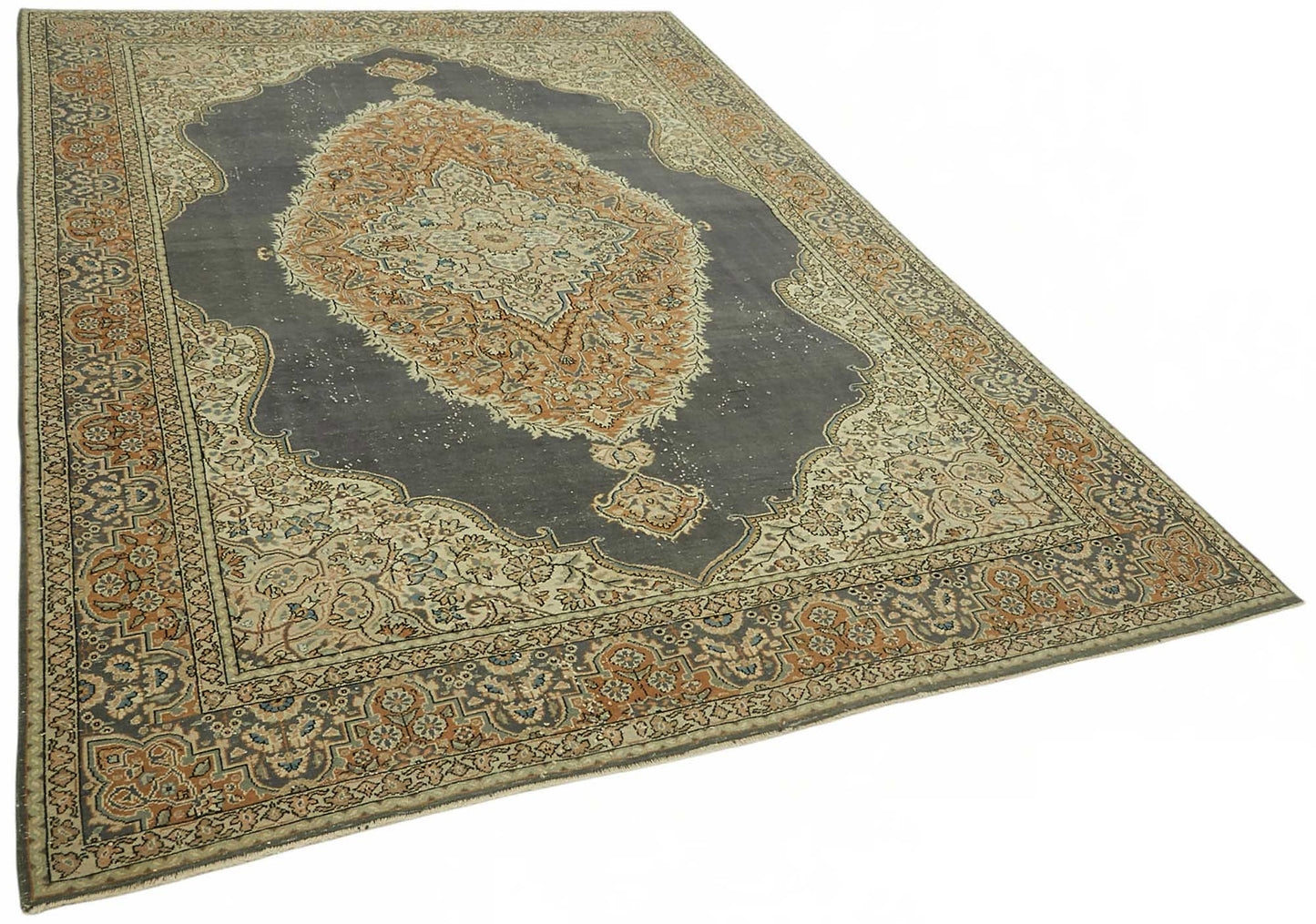 7x10 Hand-Knotted Turkish Wool Rug - 49066