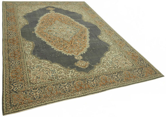 7x10 Hand-Knotted Turkish Wool Rug - 49066