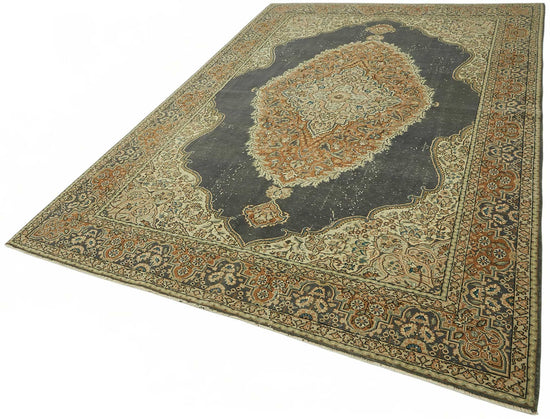 7x10 Hand-Knotted Turkish Wool Rug - 49066