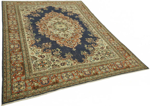 7x10 Hand-Knotted Turkish Wool Rug - 49068
