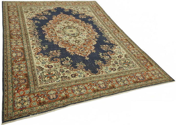 7x10 Hand-Knotted Turkish Wool Rug - 49068