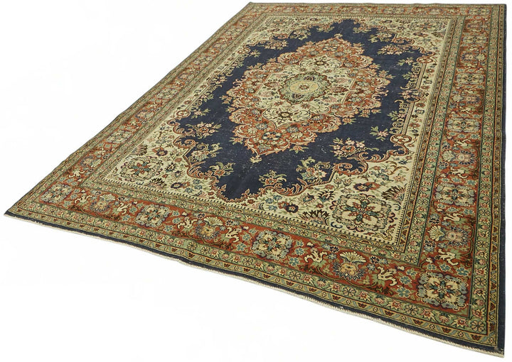 7x10 Hand-Knotted Turkish Wool Rug - 49068