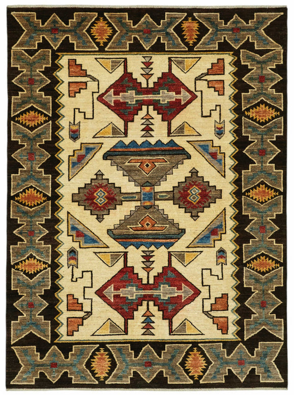 5x7 Beige Small Oushak Rug - 49075