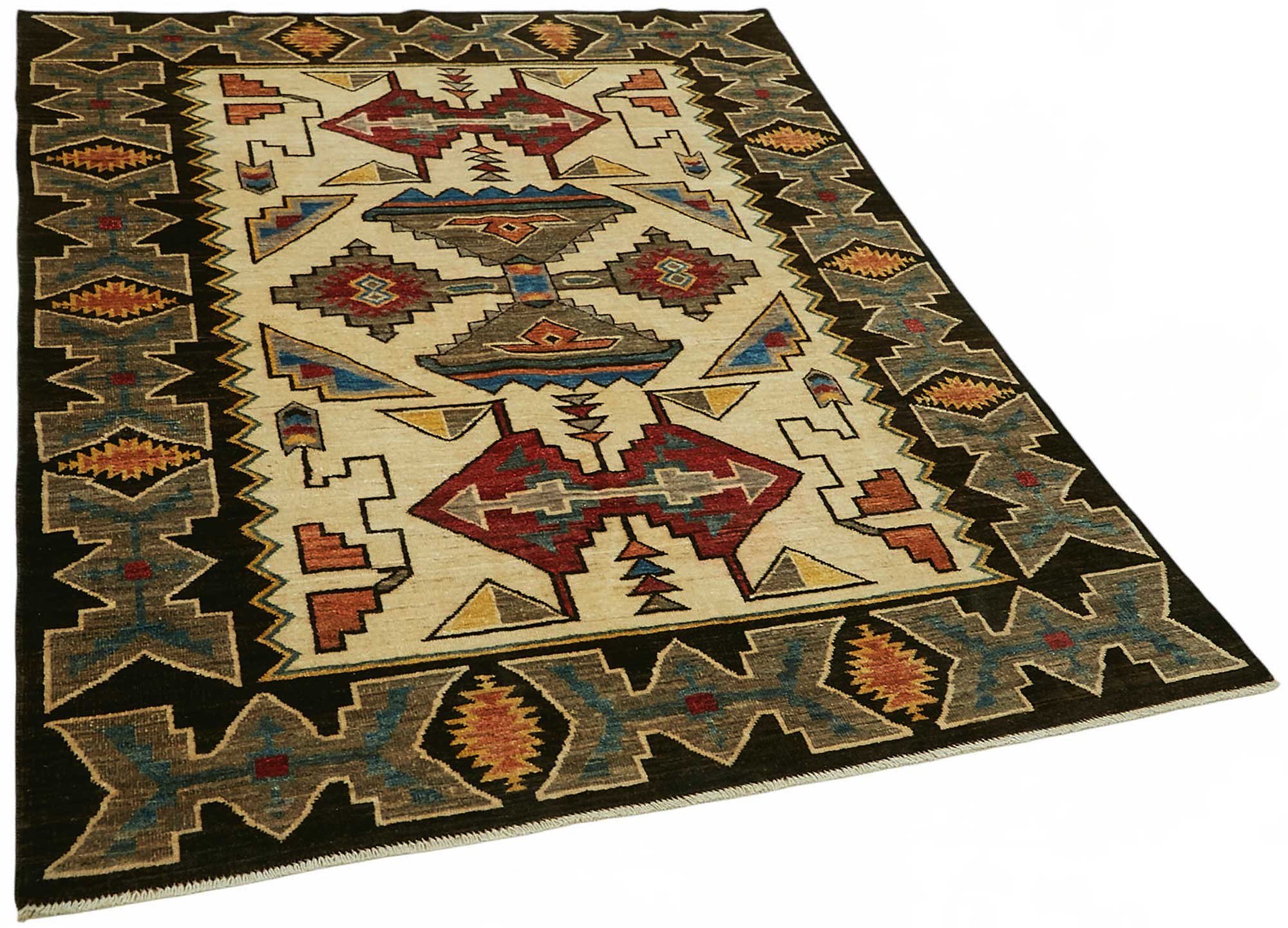 5x7 Beige Small Oushak Rug - 49075