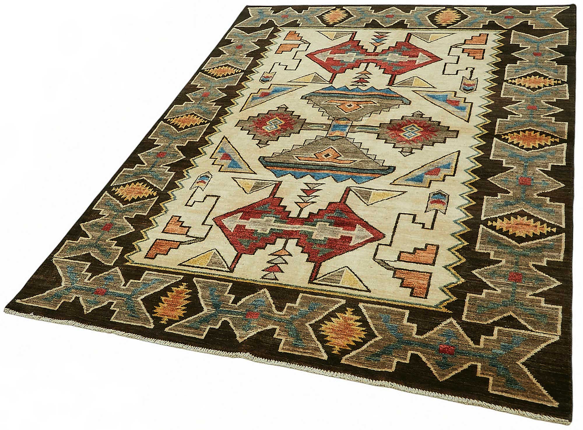 5x7 Beige Small Oushak Rug - 49075